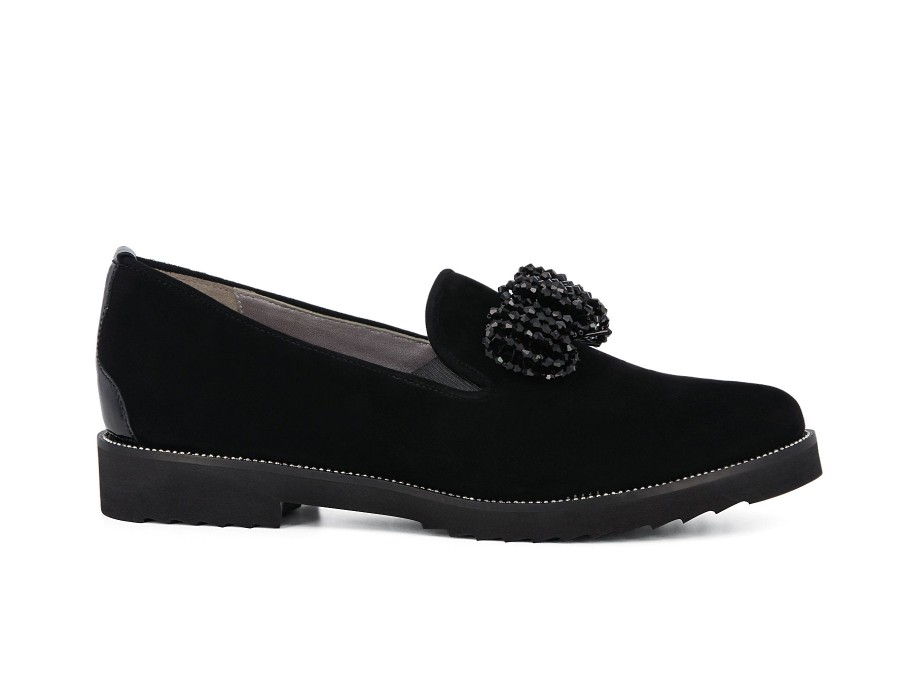 Woman BELLA COMFORTO Slip-Ons | Barrie Black | Peter Sheppard Footwear