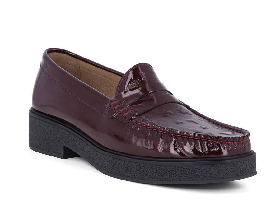 Woman LODI Loafers | Leyroy Bordo | Peter Sheppard Footwear