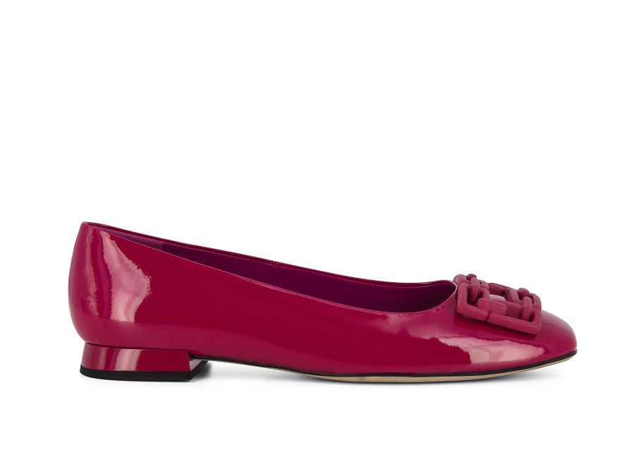 Woman HOGL Ballerina Flats | Halfa Pink | Peter Sheppard Footwear