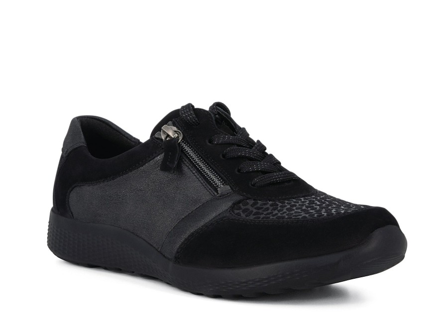 Woman WALDLAUFER Sneakers | Winsome Black | Peter Sheppard Footwear