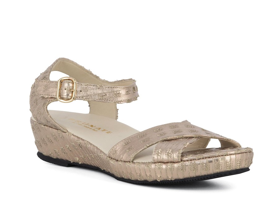 Woman BRUNATE Sandals | Bobbo Platino | Peter Sheppard Footwear