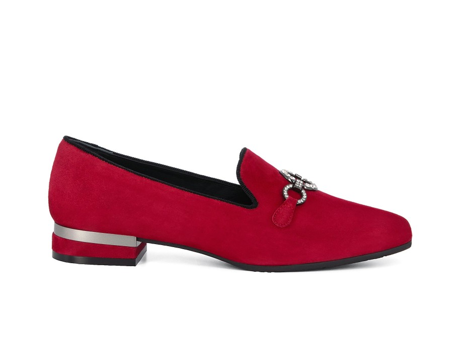 Woman LE GAZZELLE Slip-Ons | Leighton Red | Peter Sheppard Footwear