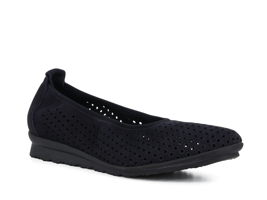 Woman ARCHE Ballerina Flats | Barria Navy | Peter Sheppard Footwear