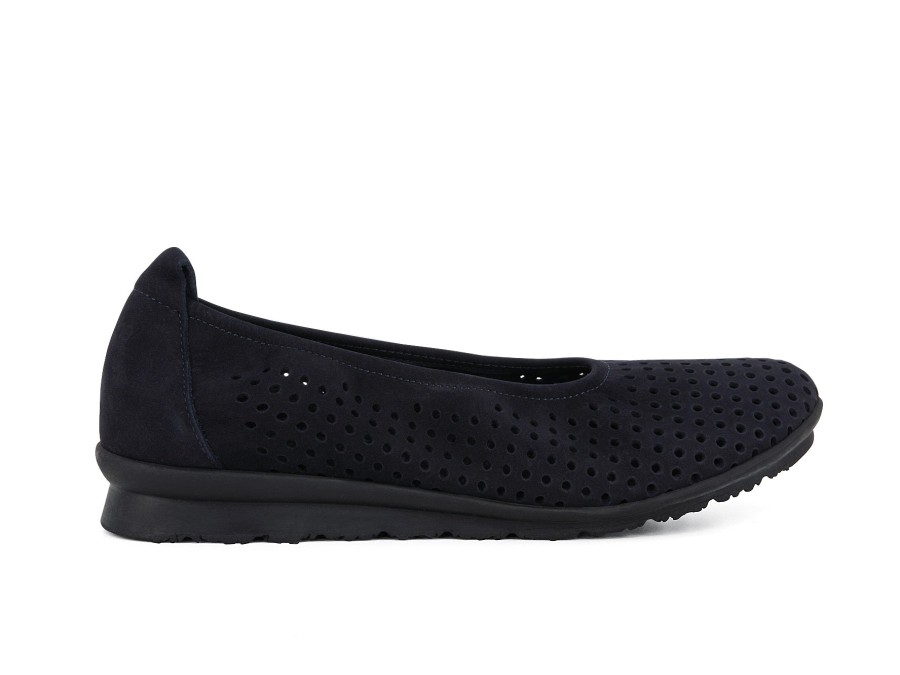 Woman ARCHE Ballerina Flats | Barria Navy | Peter Sheppard Footwear