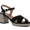 Woman LE GAZZELLE Sandals | Lavis Black | Peter Sheppard Footwear