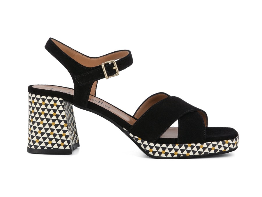 Woman LE GAZZELLE Sandals | Lavis Black | Peter Sheppard Footwear