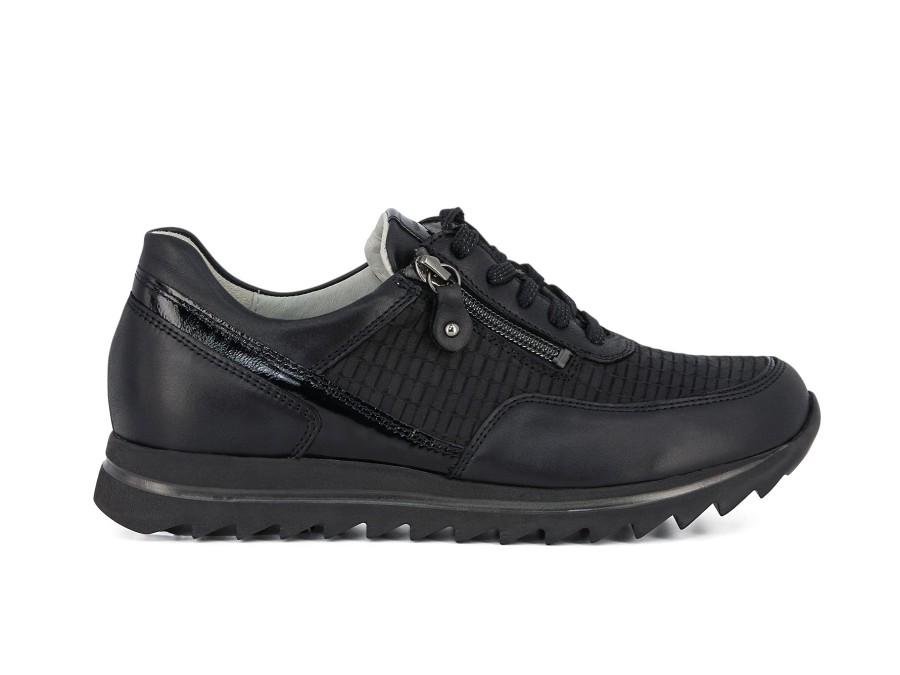 Woman WALDLAUFER Sneakers | Wharton 2 Black | Peter Sheppard Footwear