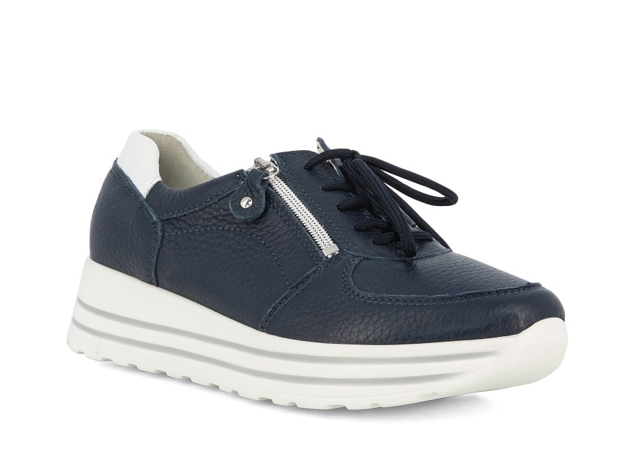 Woman WALDLAUFER Sneakers | Wearne Navy | Peter Sheppard Footwear