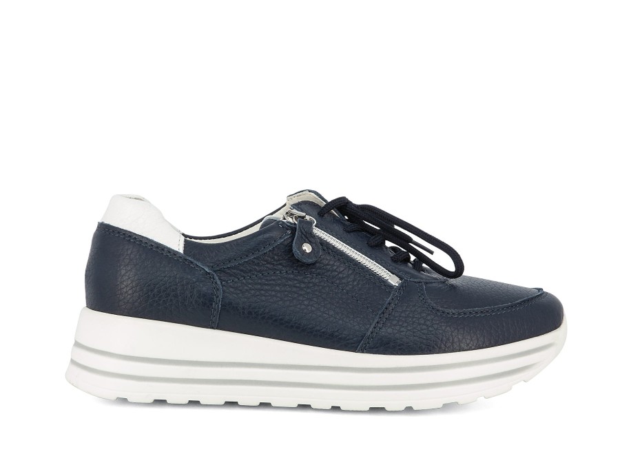 Woman WALDLAUFER Sneakers | Wearne Navy | Peter Sheppard Footwear