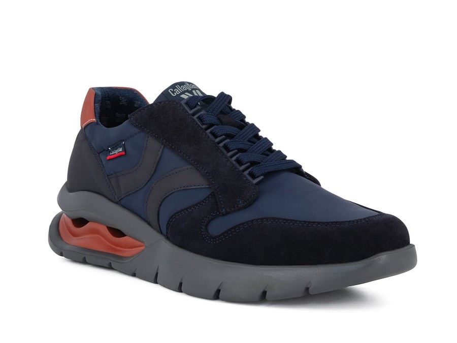 Man CALLAGHAN Sneakers | Cristo Blue | Peter Sheppard Footwear