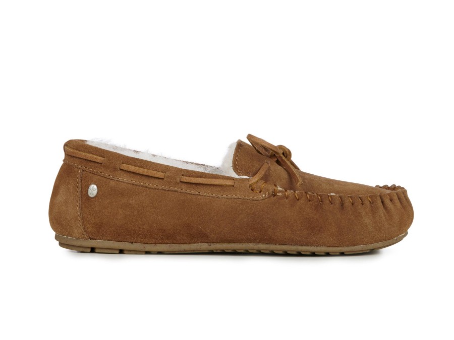 Woman EMU Slippers | Amity Chestnut | Peter Sheppard Footwear