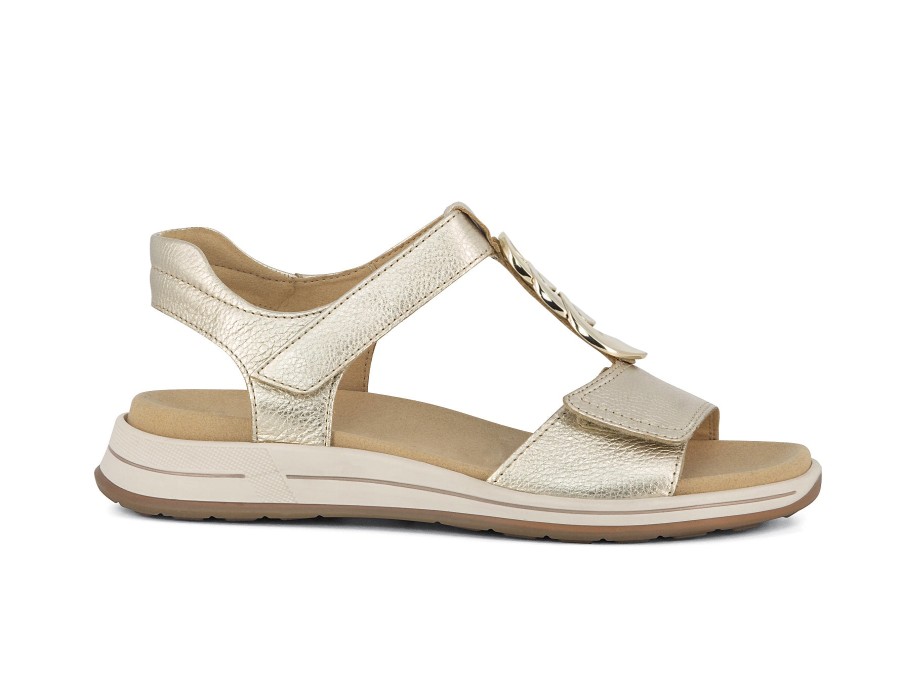 Woman ARA Sandals | 34826 Platinum | Peter Sheppard Footwear