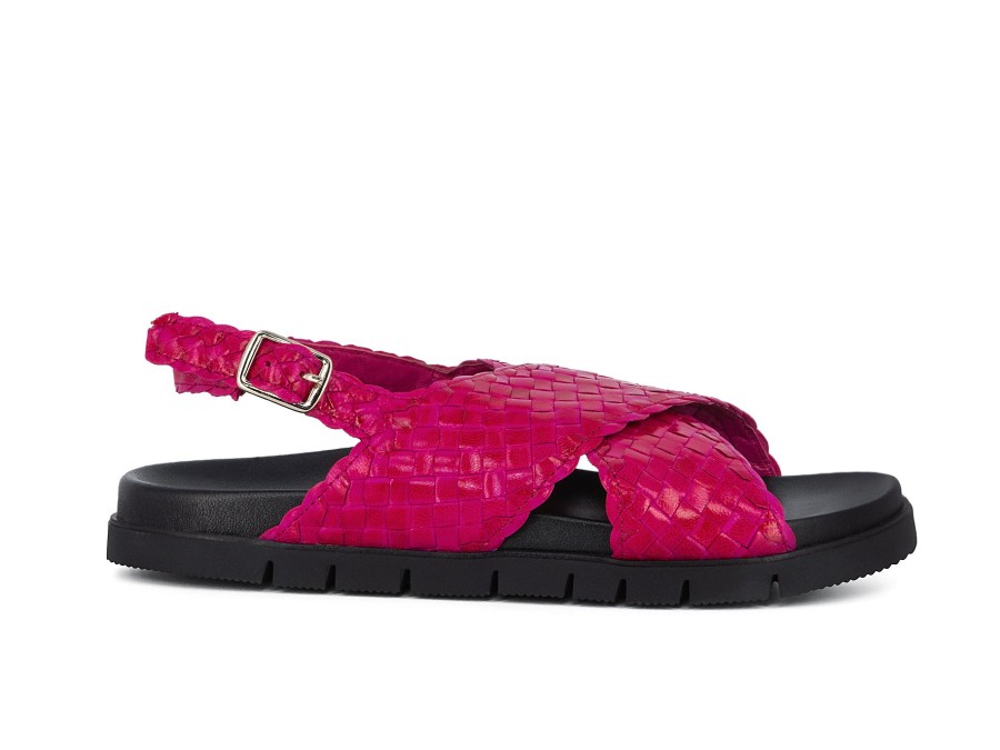 Woman PONS QUINTANA Sandals | Mandy Hot Pink | Peter Sheppard Footwear