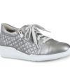 Woman MUNRO Sneakers | Emmie Grey Metallic | Peter Sheppard Footwear