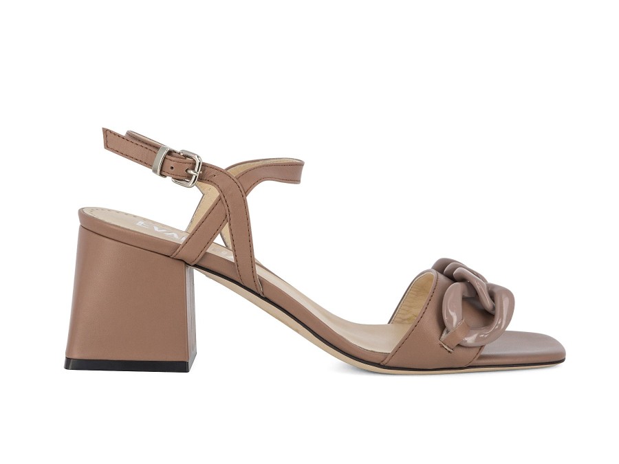 Woman EVA LUNA Heels | Elsie 2 Taupe | Peter Sheppard Footwear