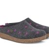 Woman HAFLINGER Slippers | Cuoricini Anthracite | Peter Sheppard Footwear