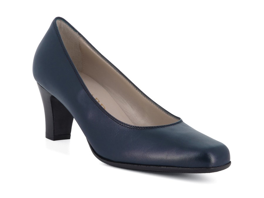 Woman MALLARD Heels | Cam-C Navy | Peter Sheppard Footwear