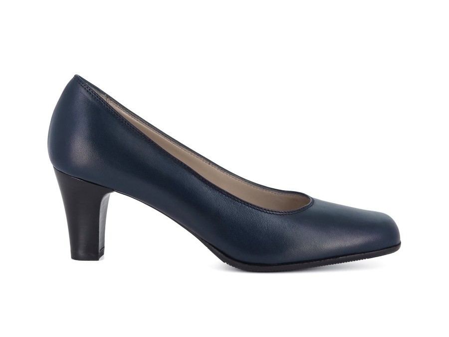 Woman MALLARD Heels | Cam-C Navy | Peter Sheppard Footwear