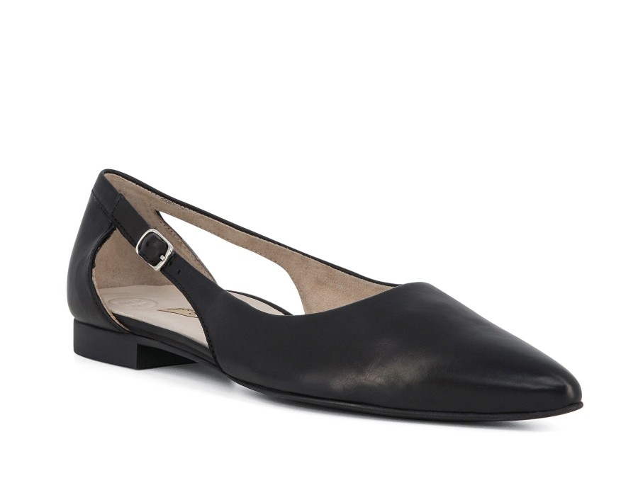 Woman PAUL GREEN Ballerina Flats | Pellizza Black | Peter Sheppard Footwear