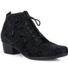 Woman WALDLAUFER Ankle Boots | Wikla Black Print | Peter Sheppard Footwear