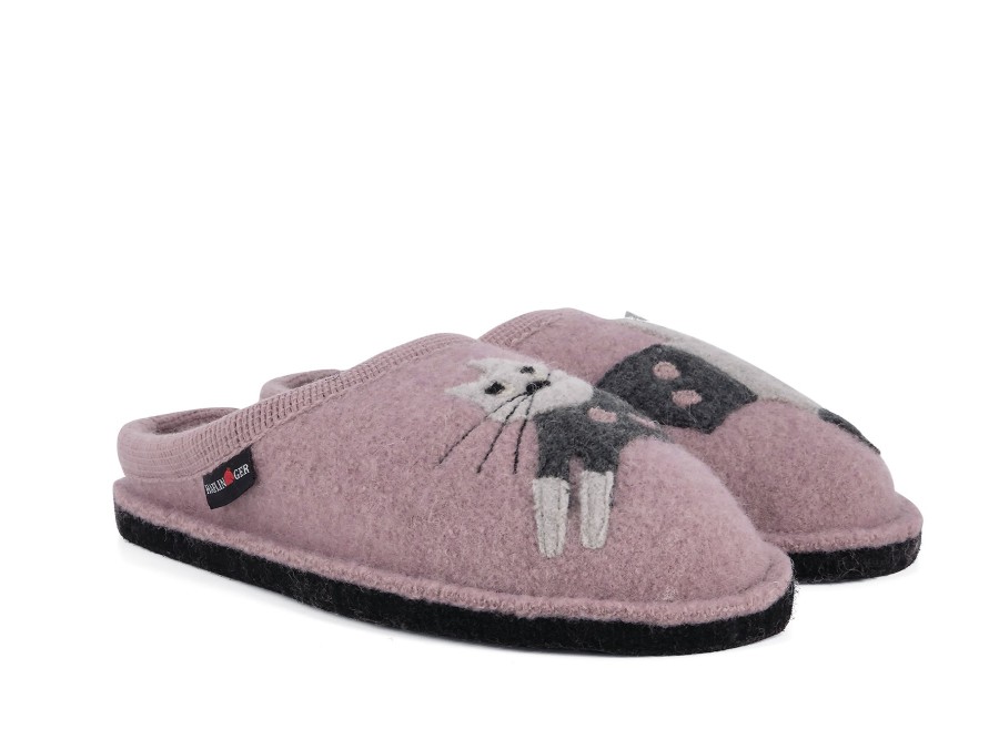 Woman HAFLINGER Slippers | Cucho Pink | Peter Sheppard Footwear