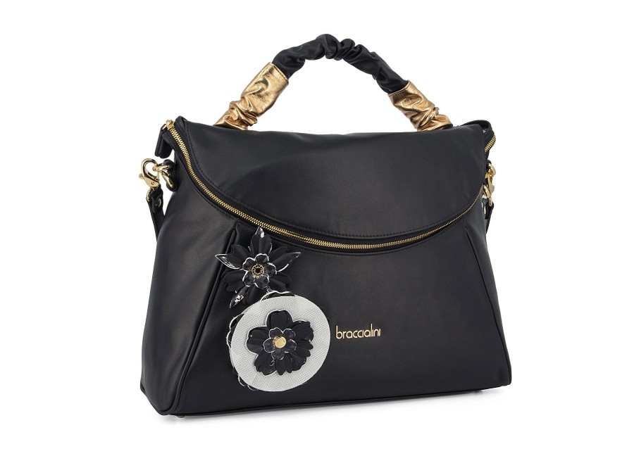 Woman BRACCIALINI HANDBAGS Handbags & Wallets | B 16963 Black | Peter Sheppard Footwear