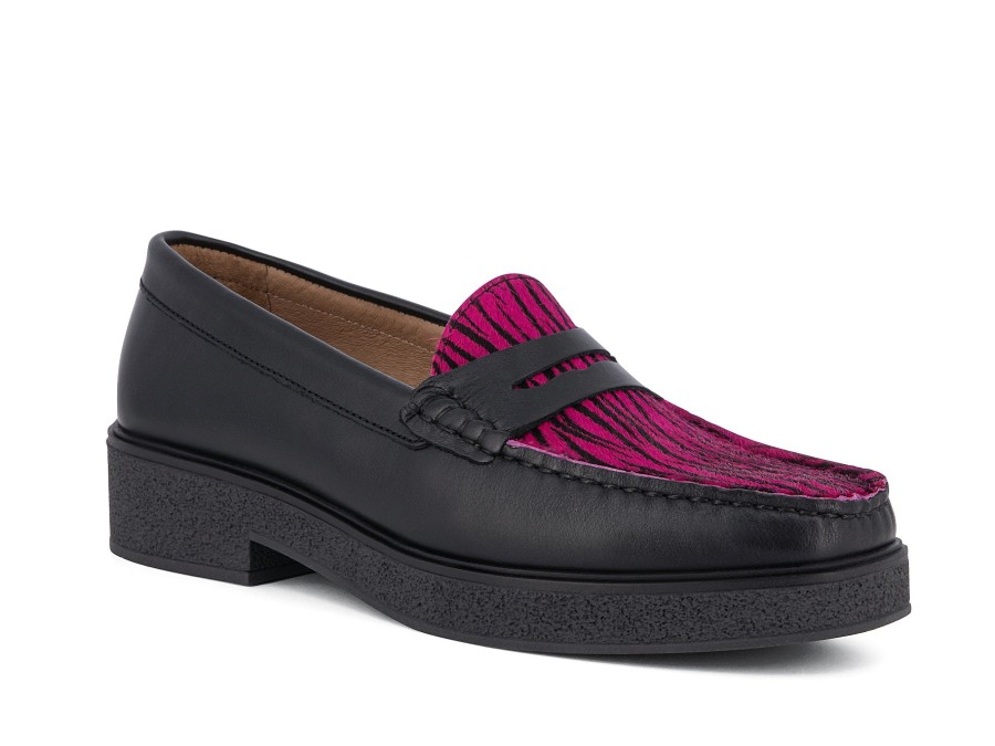 Woman LODI Loafers | Leyroy Zebra | Peter Sheppard Footwear