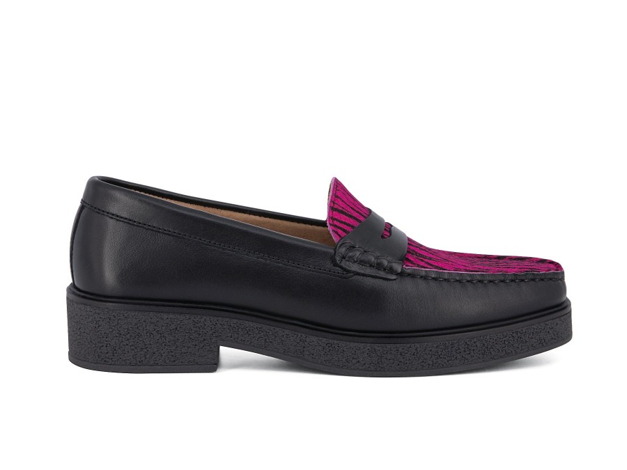 Woman LODI Loafers | Leyroy Zebra | Peter Sheppard Footwear