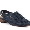 Woman PORTA ROSSA Slip-Ons | Mosetta Navy | Peter Sheppard Footwear