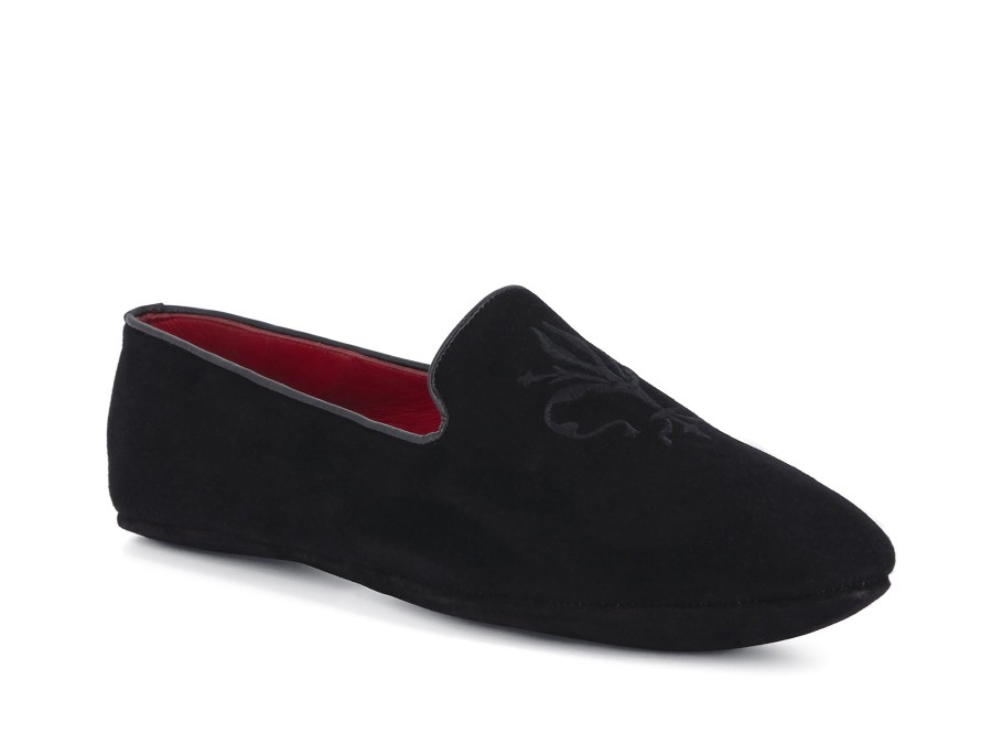 Woman GEDA SLIPPERS Slippers | Fiorentina Black | Peter Sheppard Footwear