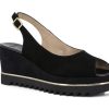 Woman LUCA GROSSI Sandals | Lotty Black | Peter Sheppard Footwear