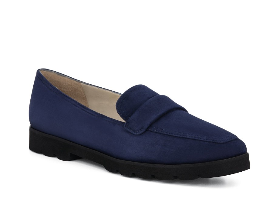 Woman AMALFI Slip-Ons | Giuliano Navy | Peter Sheppard Footwear