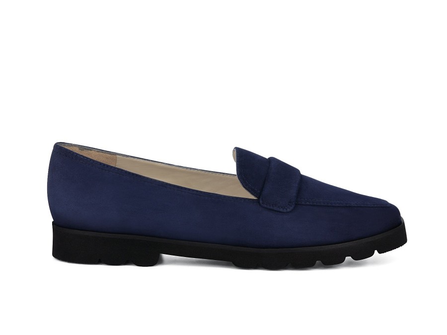 Woman AMALFI Slip-Ons | Giuliano Navy | Peter Sheppard Footwear