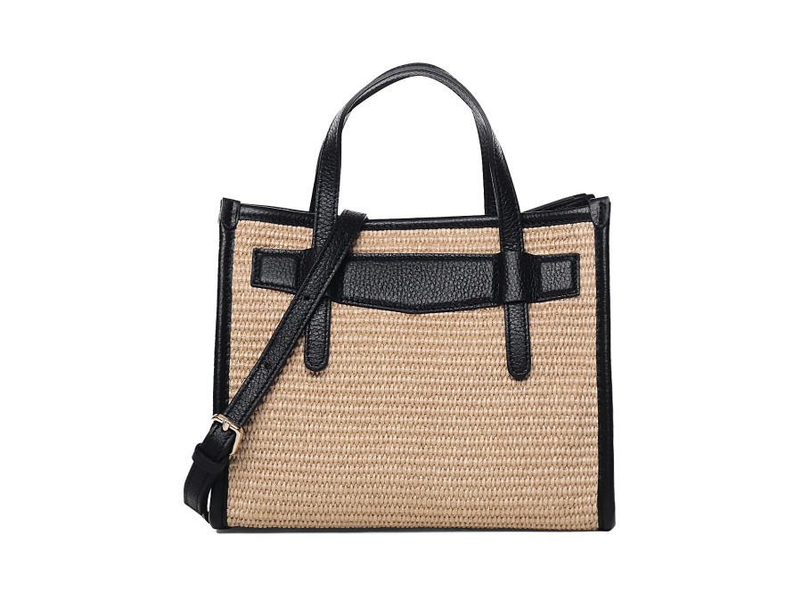 Woman INNUE HANDBAGS Handbags & Wallets | Hb T131 Cream~Black | Peter Sheppard Footwear