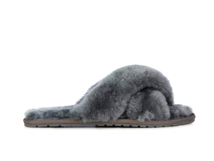 Woman EMU Slippers | Mayberry Charcoal | Peter Sheppard Footwear