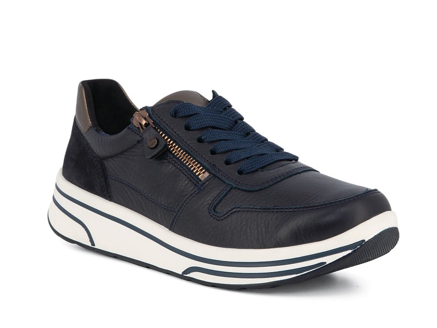 Woman ARA Sneakers | 32440 Navy Multi | Peter Sheppard Footwear