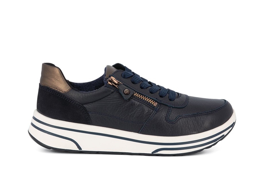 Woman ARA Sneakers | 32440 Navy Multi | Peter Sheppard Footwear