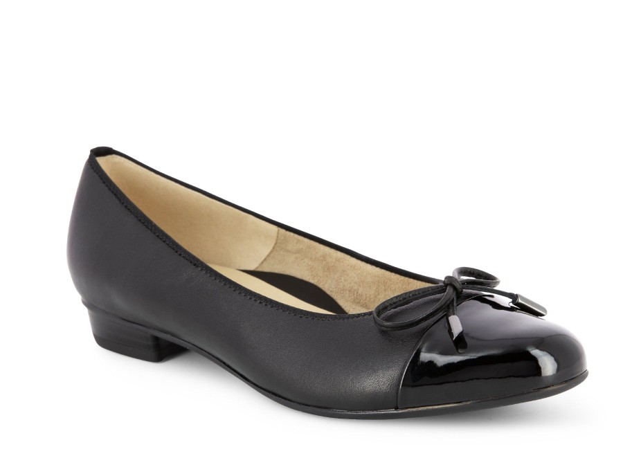 Woman ARA Ballerina Flats | 43721 Black | Peter Sheppard Footwear