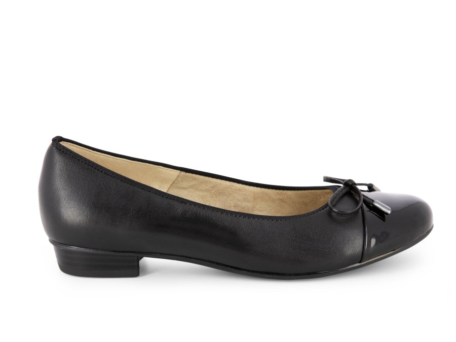 Woman ARA Ballerina Flats | 43721 Black | Peter Sheppard Footwear