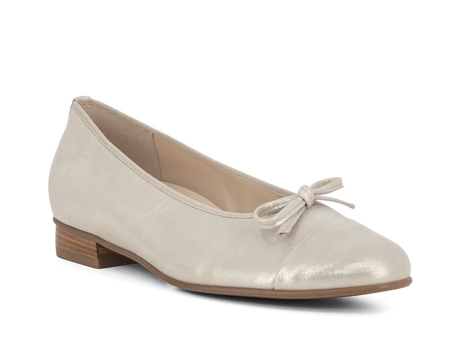 Woman HASSIA Ballerina Flats | 5-30 0621 Platino | Peter Sheppard Footwear