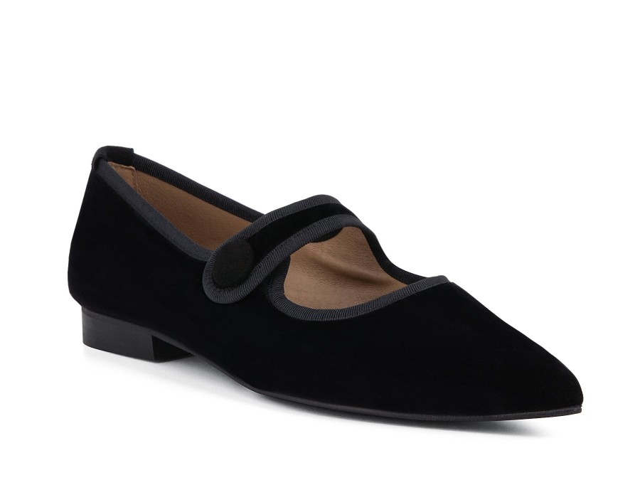 Woman LODI Ballerina Flats | Lilliana Black | Peter Sheppard Footwear