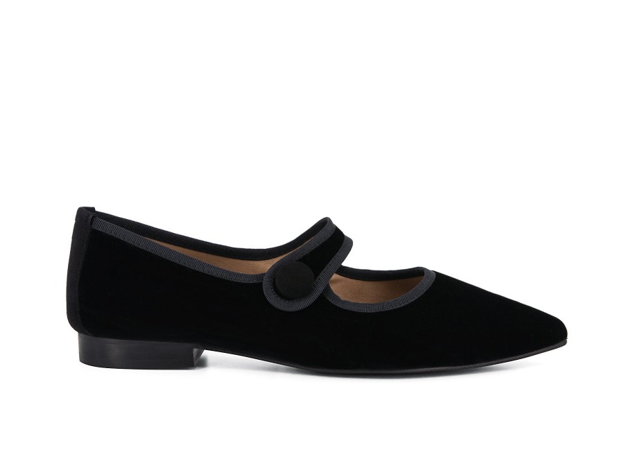 Woman LODI Ballerina Flats | Lilliana Black | Peter Sheppard Footwear