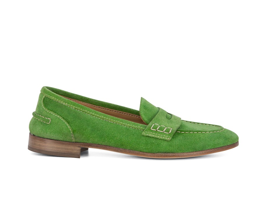 Woman CALPIERRE Loafers | Carrie 2 Green | Peter Sheppard Footwear