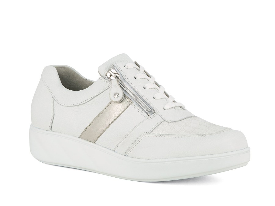 Woman WALDLAUFER Sneakers | Wombat White | Peter Sheppard Footwear