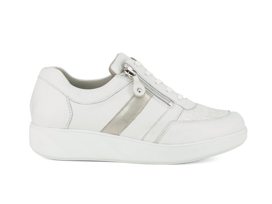 Woman WALDLAUFER Sneakers | Wombat White | Peter Sheppard Footwear