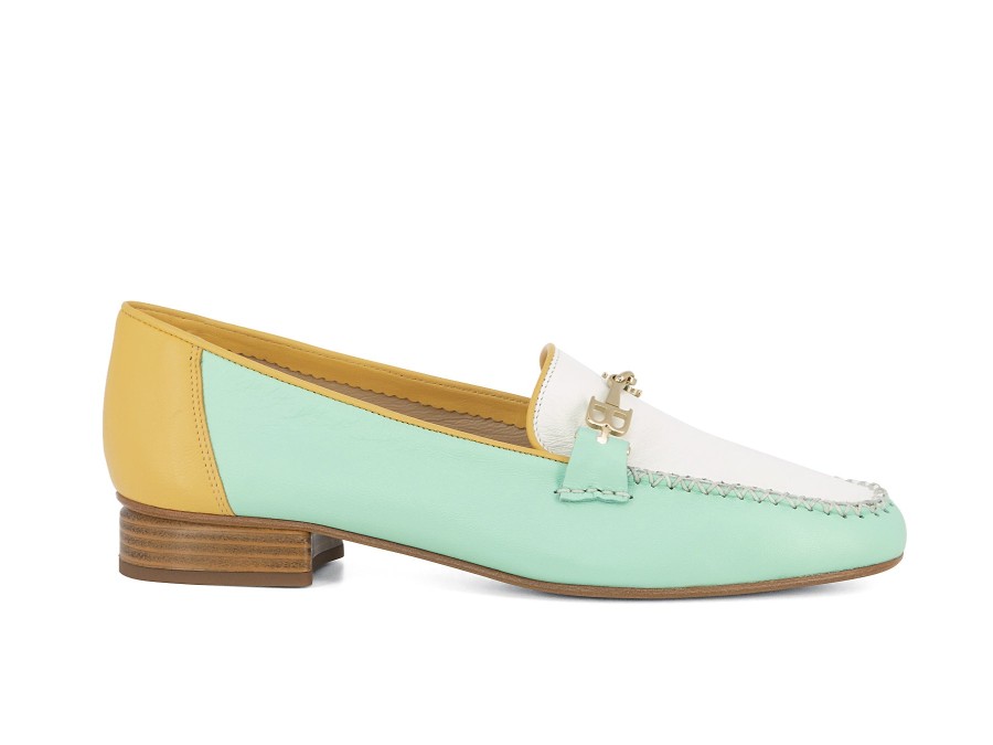 Woman BRUNATE Loafers | Bagnone Mint Multi | Peter Sheppard Footwear