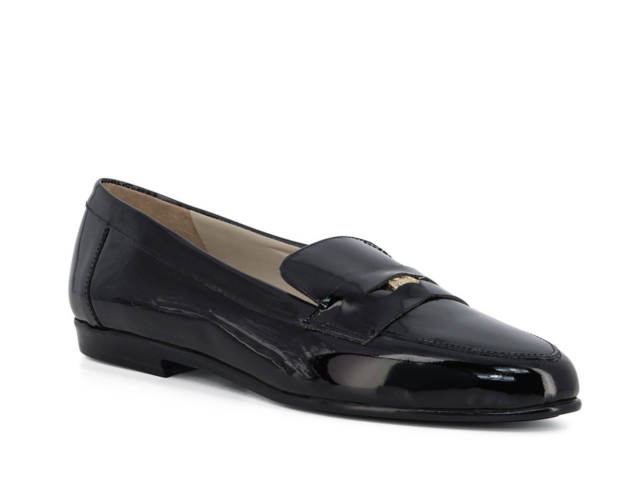 Woman AMALFI Ballerina Flats | Ornella Black | Peter Sheppard Footwear