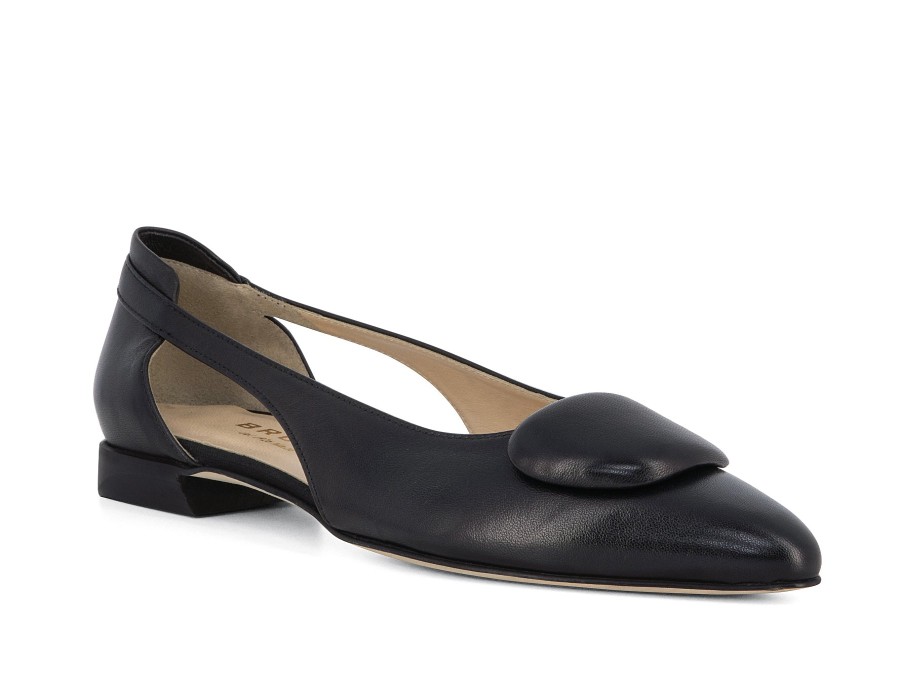 Woman BRUNATE Ballerina Flats | Bismark Black | Peter Sheppard Footwear