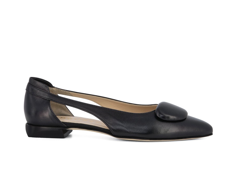 Woman BRUNATE Ballerina Flats | Bismark Black | Peter Sheppard Footwear