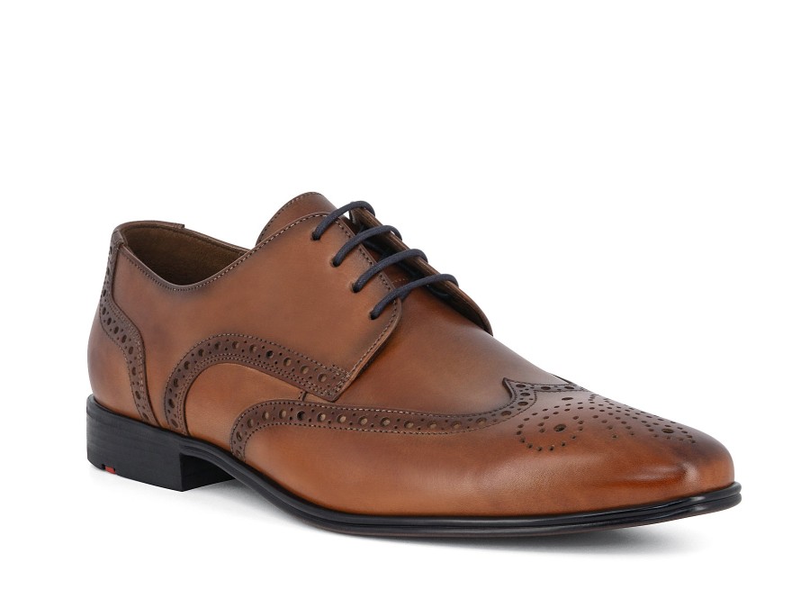 Man LLOYD Lace-Ups | Morton Brandy | Peter Sheppard Footwear